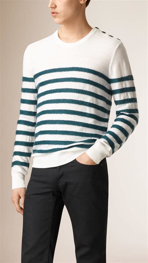 burberry green striped sweater|burberry sweater price.